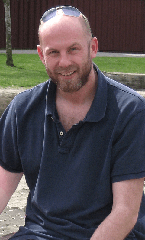 Portrait of Sean Roberts, Winnipeg-based web developer and web designer.